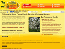 Tablet Screenshot of graggfarmsandnursery.com